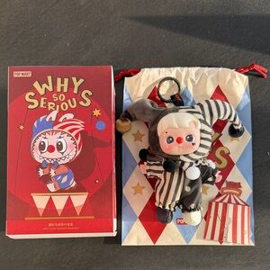 POP MART Why So Serious Vinyl Plush Pendant. Brand New. Hacipupu